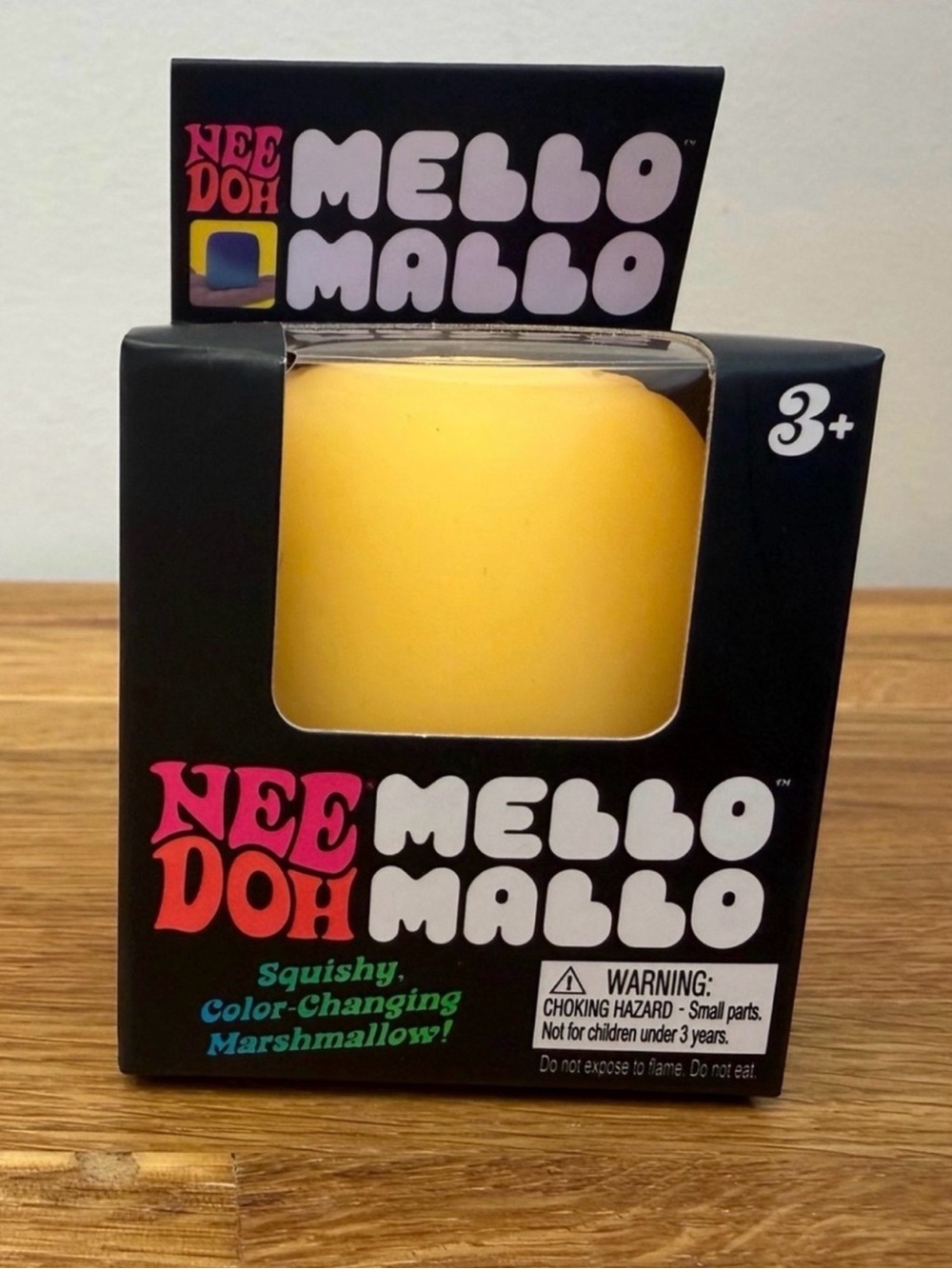 NeeDoh Mello Mallo Squishy Sensory Fidget Color Changing Marshallow - Yellow